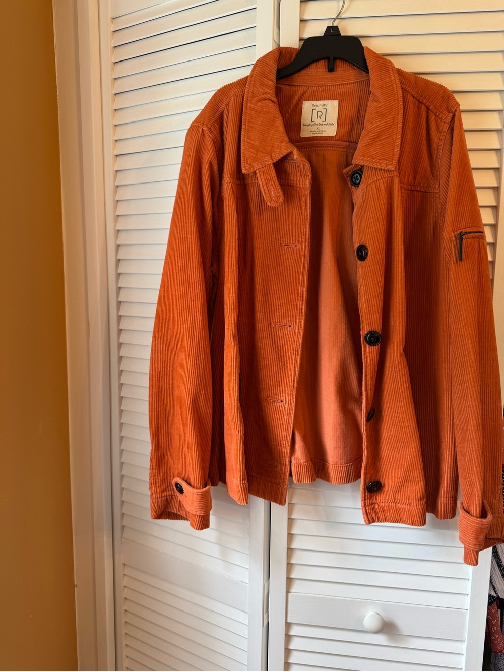 Relativity Kids' Corduroy Jean Jacket in Burnt Orange